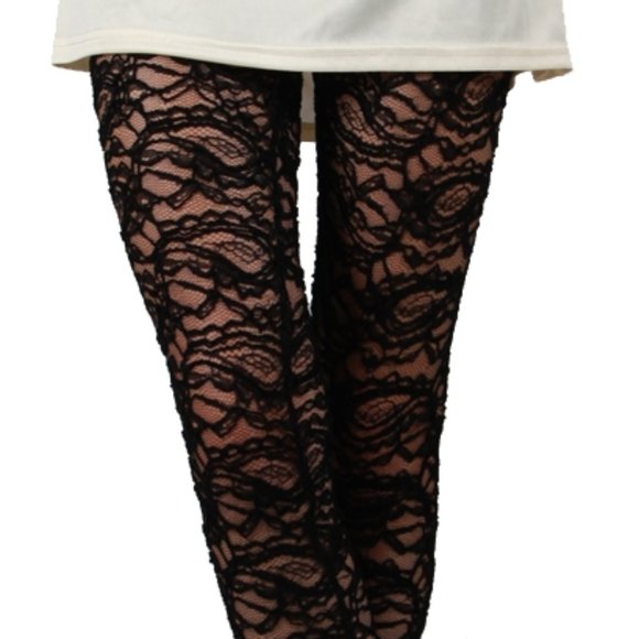 Black Sexy Stretchy Knit Leggings - Picture 2 of 6